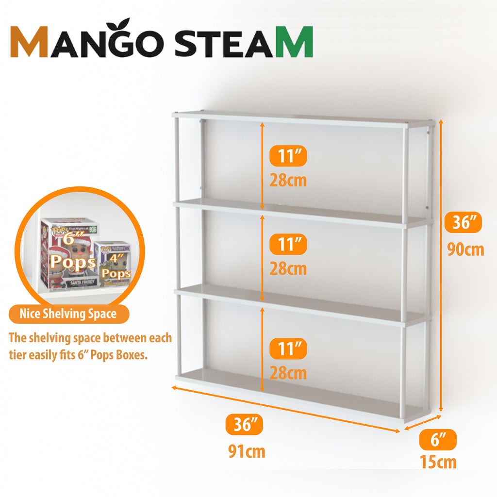 Wall Mounted Steel Shelving Unit Storage Shelf
