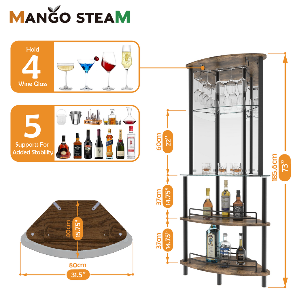 Mango Steam Modern Home Corner Tower Bar