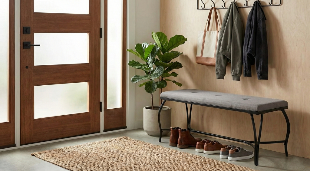 Vienna Upholstered Bench - Entryway & Vanity Seating