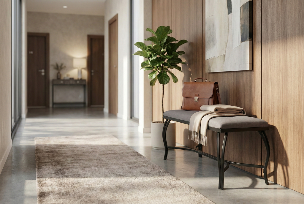 Vienna Upholstered Bench - Entryway & Vanity Seating