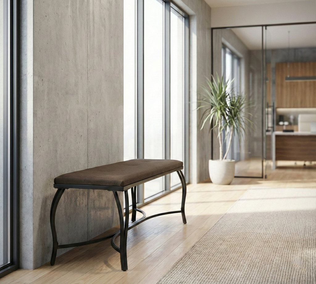 Vienna Upholstered Bench - Entryway & Vanity Seating