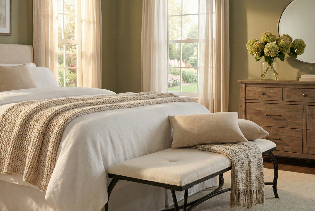 Vienna Upholstered Bench - Entryway & Vanity Seating