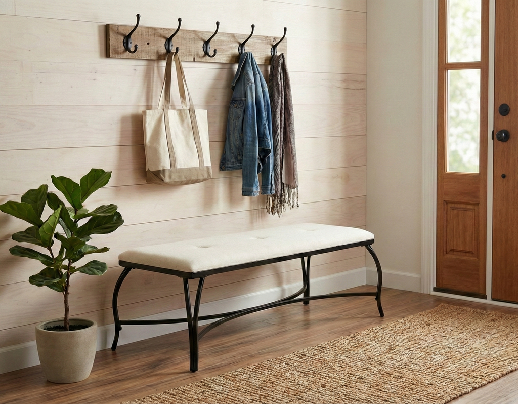 Vienna Upholstered Bench - Entryway & Vanity Seating