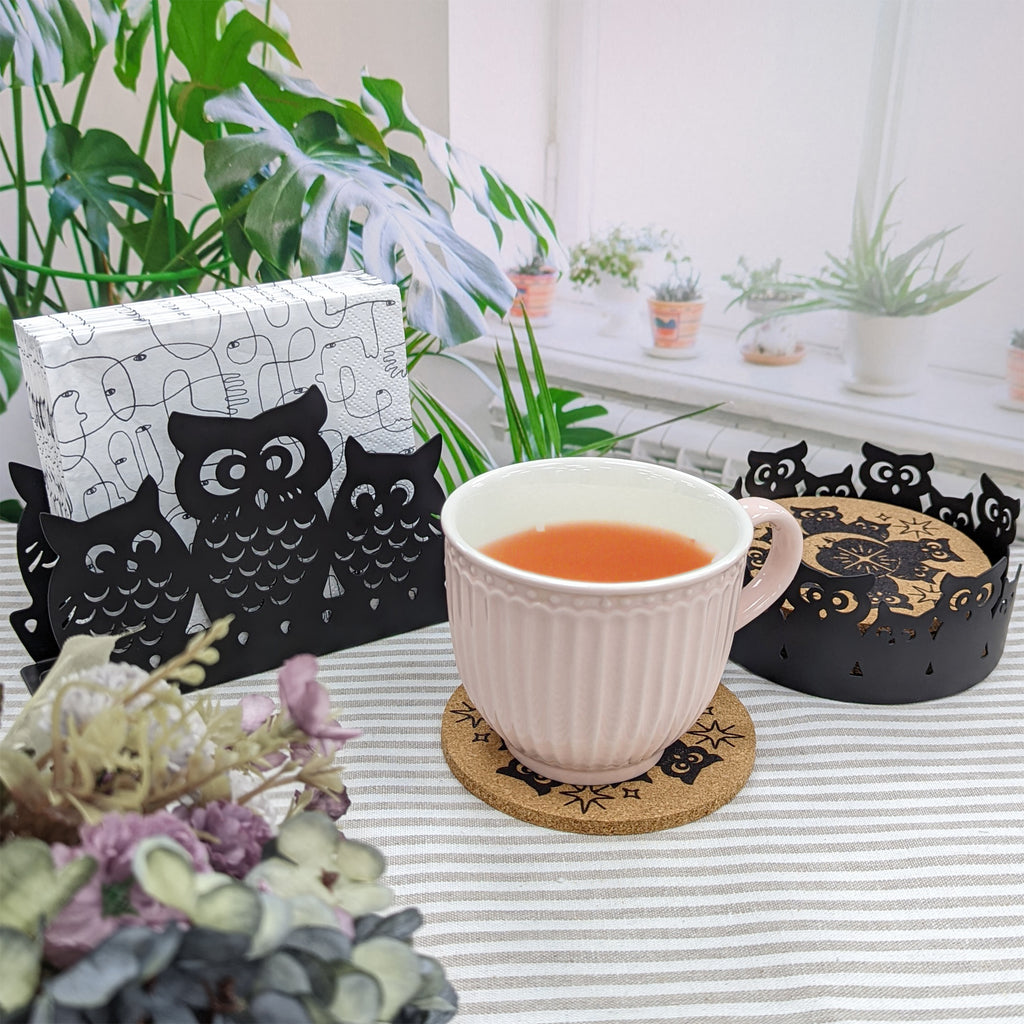 Tabletop Napkin Holder, Tissue & Letter Organizer