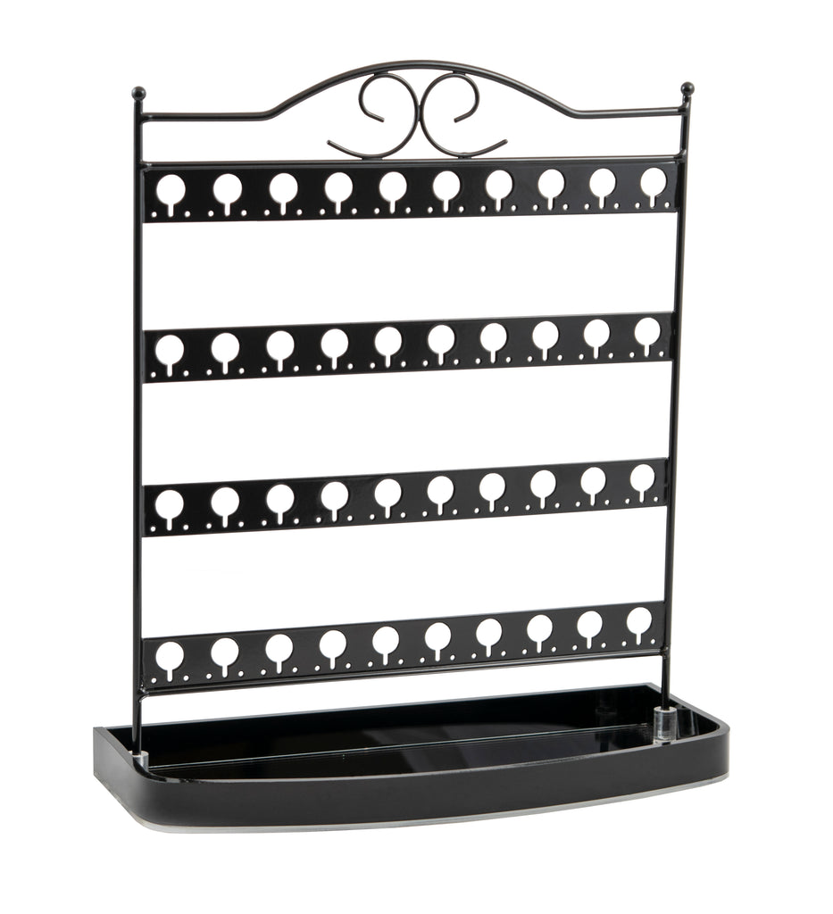 Earring Organizer Stand with Mirror Base – Jewelry Display Holder