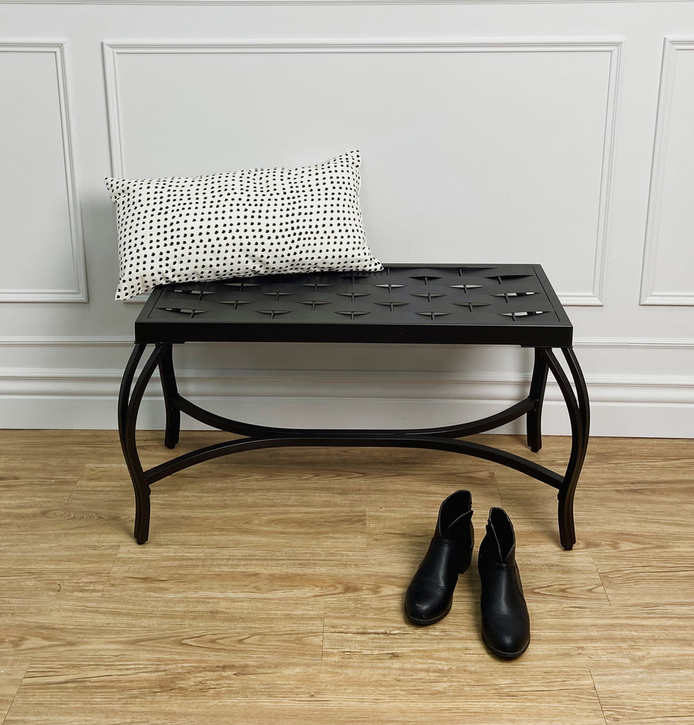 Mango Steam Patio Garden Weave Bench