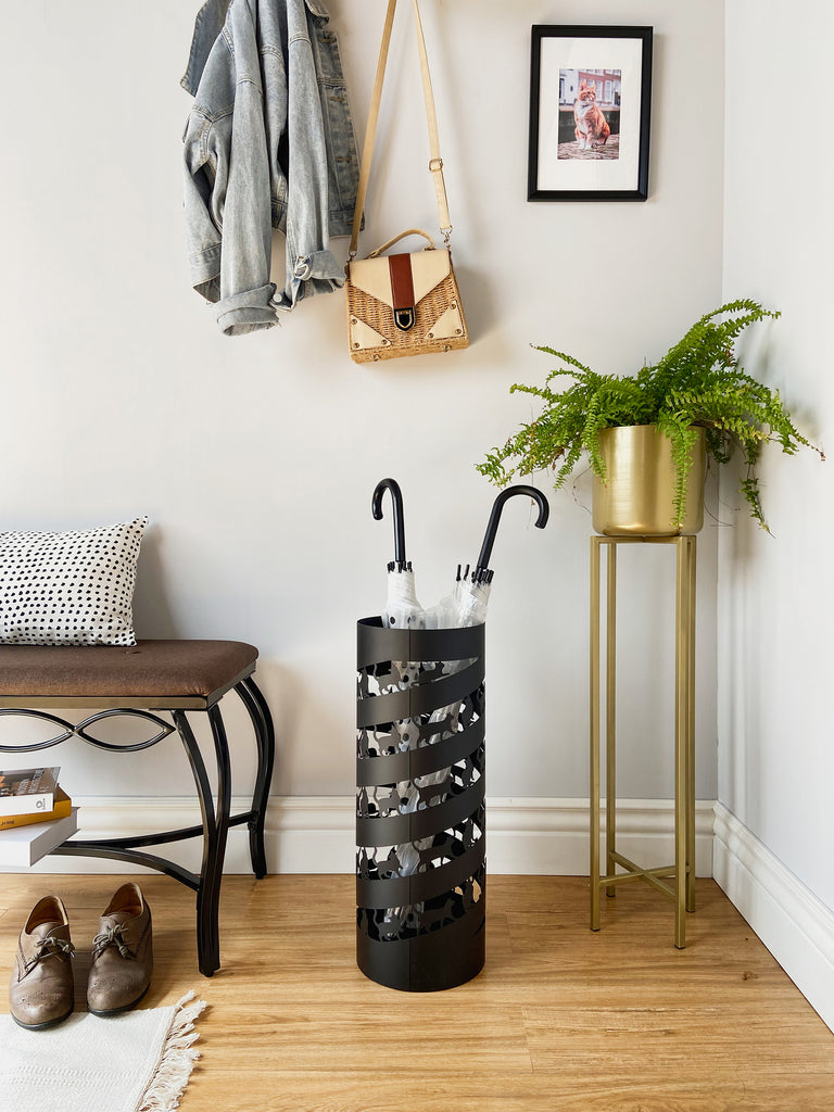 Mango Steam Round Cat Parade Spiral Umbrella Stand 22"