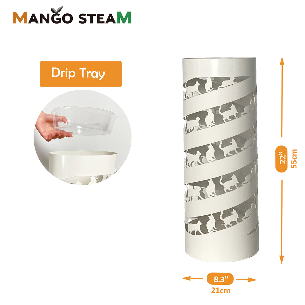 Mango Steam Round Cat Parade Spiral Umbrella Stand 22"