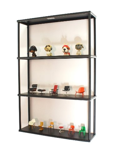 Wall-mounted Steel Shelving Unit.
