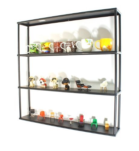 Wall-mounted Steel Shelving Unit.
