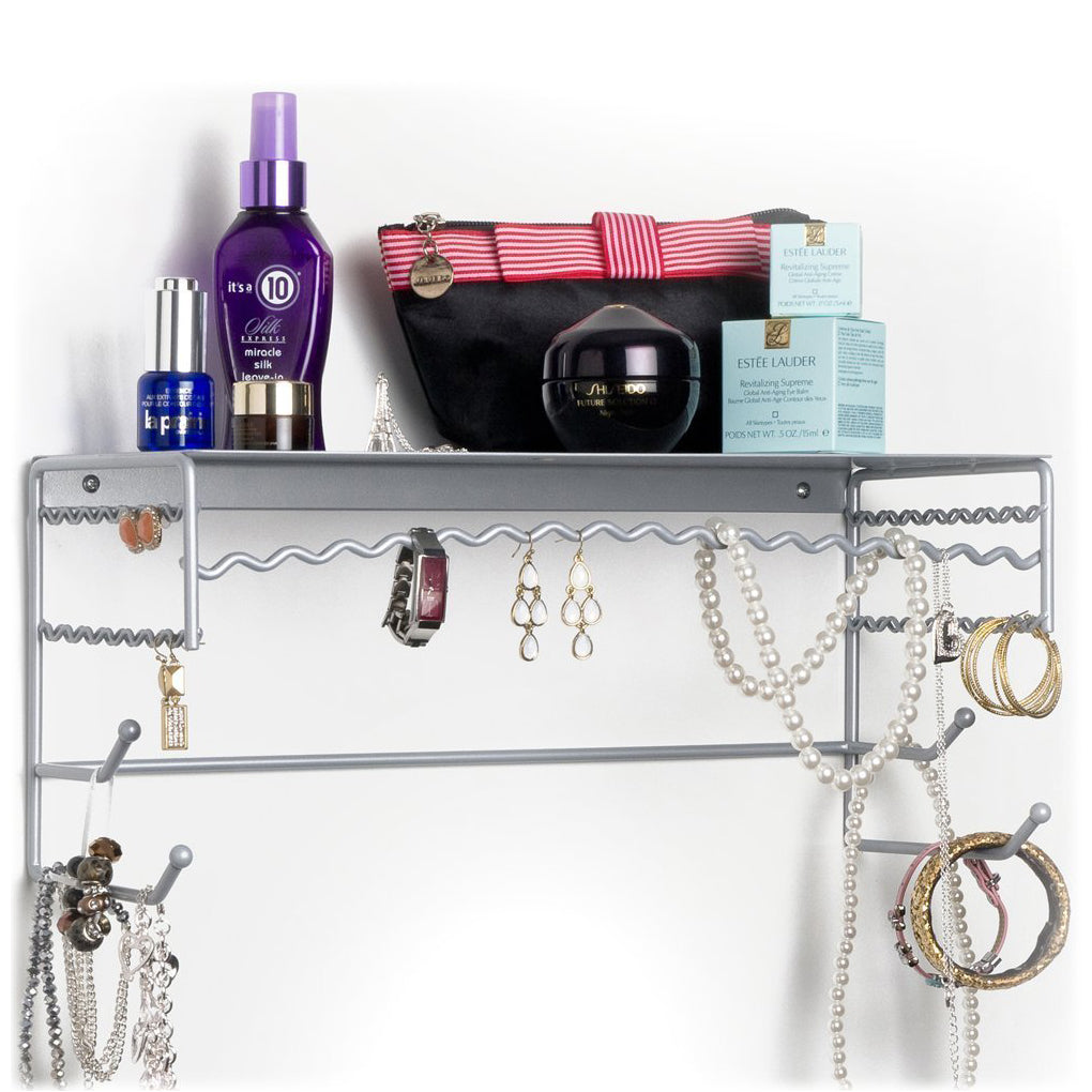 Wall Mounted Jewelry Organizer Shelf.