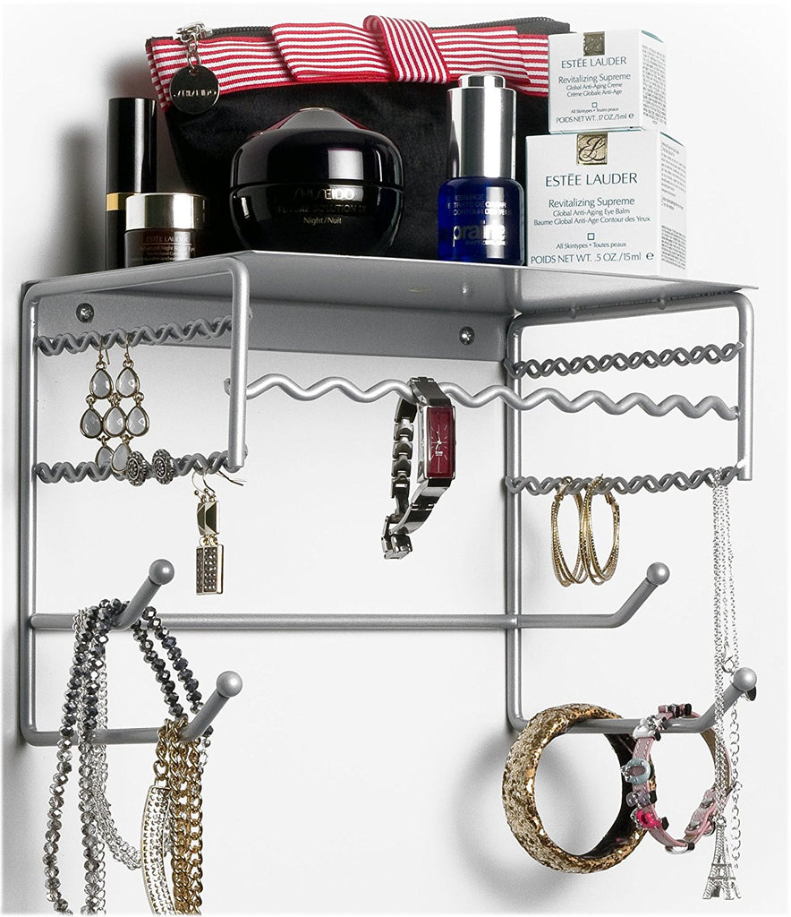 Wall Mounted Jewelry Organizer Shelf.