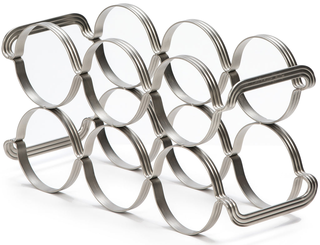 Countertop Silver Wine Rack Mango Steam 6 Bottle 