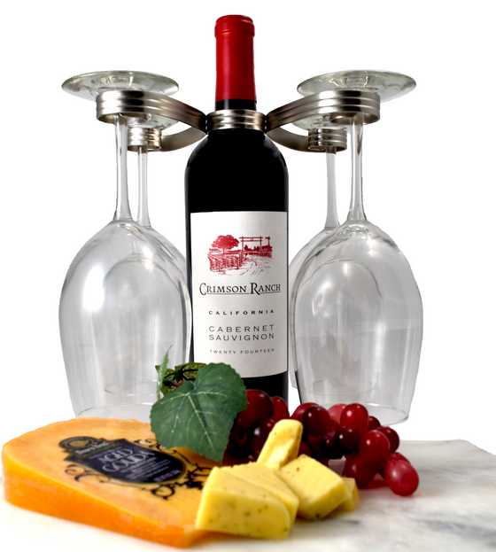 Easy Slip on Wine Glass Holder.