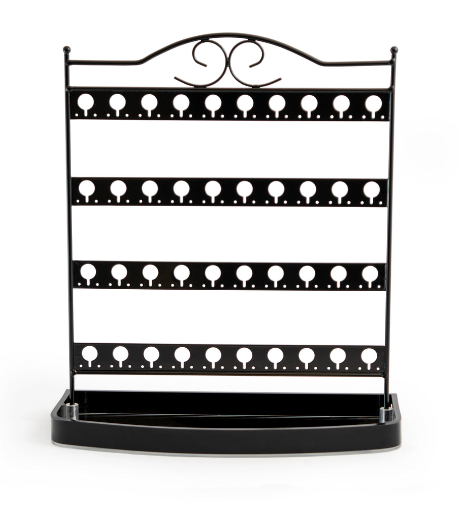 Earring Organizer Stand with Mirror Base – Jewelry Display Holder