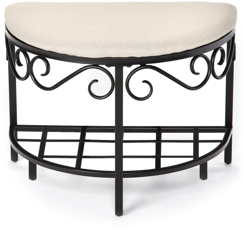 Half Moon Shoe Bench, Entryway & Vanity Seat