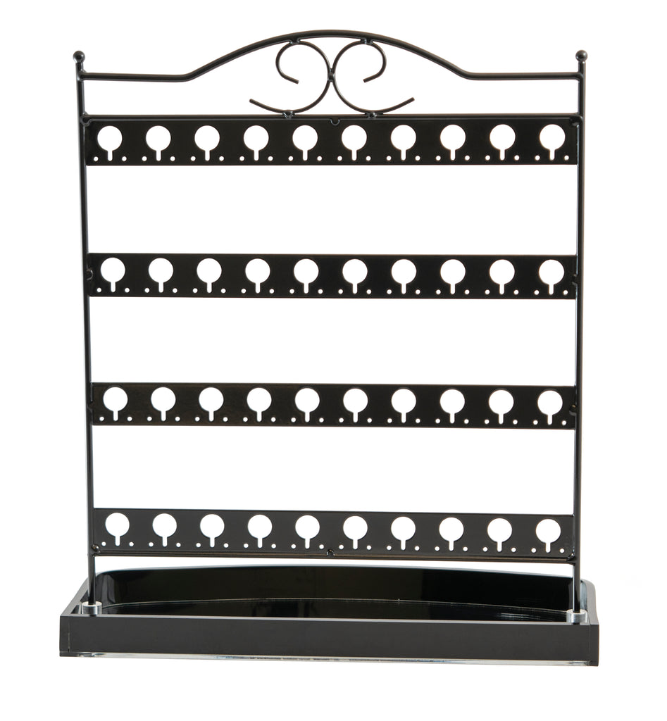 Earring Organizer Stand with Mirror Base – Jewelry Display Holder